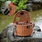 Vintiquewise Wicker Fishing Creel with Faux Leather Shoulder Strap QI003415 - alternate 2